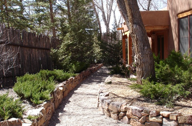 Rock Wall Pathway