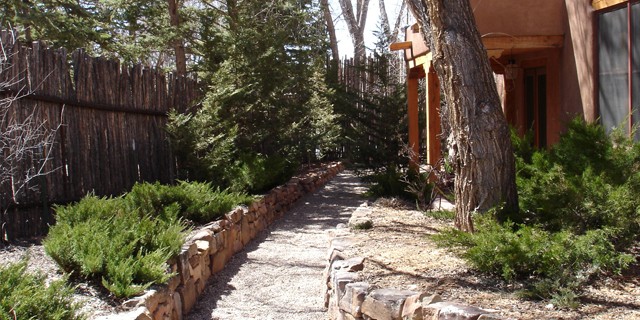 Rock Wall Pathway